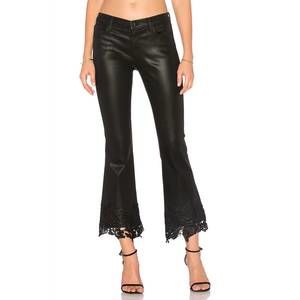 NEW J BRAND selena mid rise crop boot jeans in black lace